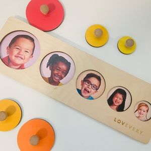 Lovevery Faces Puzzle from the Babbler Play Kit , Months 13, 14, 15